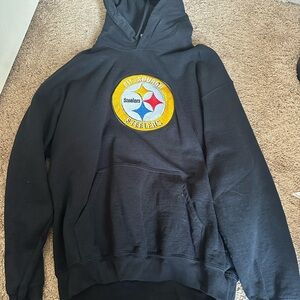 Gildan Black Hoodie with Pittsburgh Steelers Logo